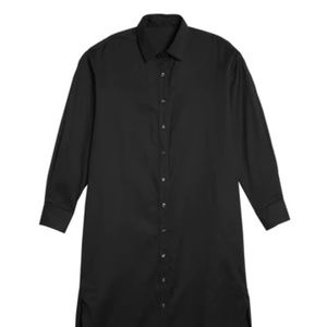Mother Oxford Shirtdress in Black size 4